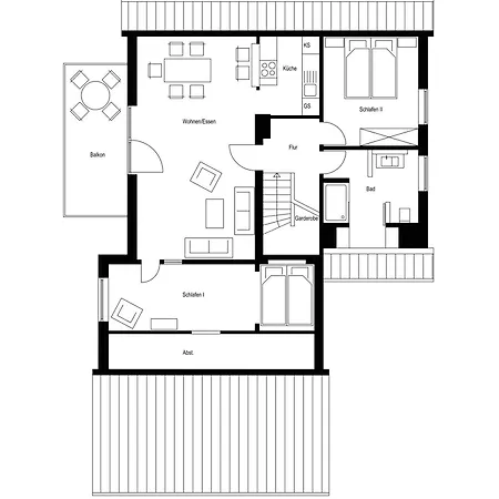 アパート Lieschenhues Mit Schleiblick カッペルン